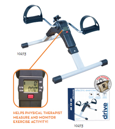 Folding Exercise Peddler with Electronic Display